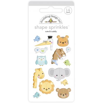 Doodlebug Baby Boy Sticker - Cute & Cuddly Shape Sprinkles